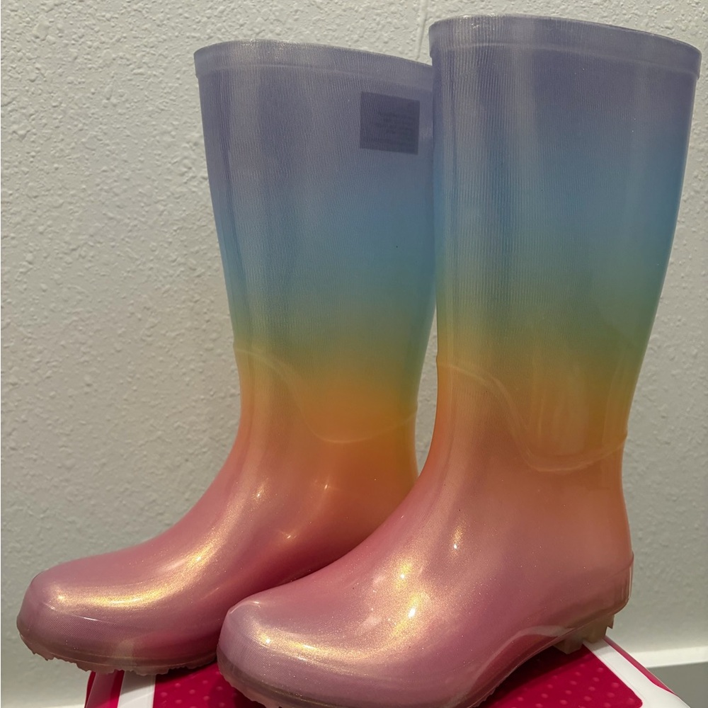 Rainbow Rain Boots - Picture 2 of 7